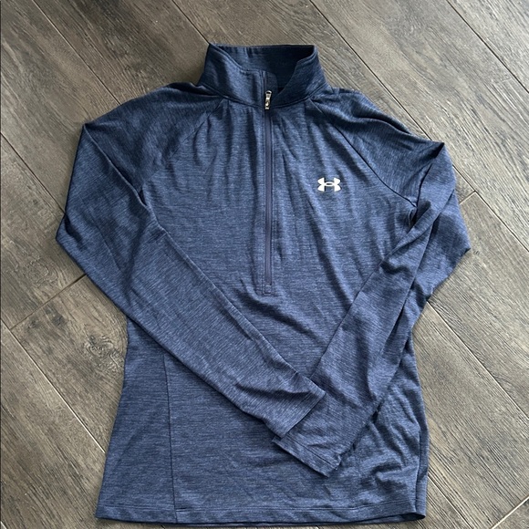 Under Armour Tops - Under Armour Navy Quarter-Zip Top